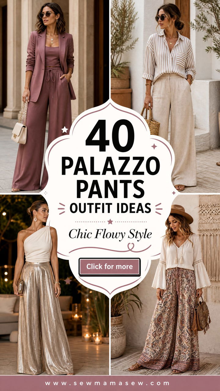 40 Palazzo Pants Outfit Ideas for Chic Flowy Style - 40 Palazzo Pants Outfit Ideas for Chic Flowy Style