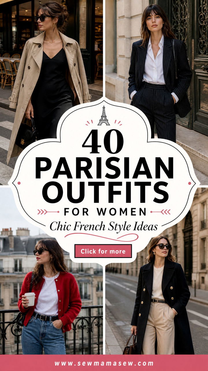 40 Parisian Outfits for Women Chic French Style Ideas - 40 Parisian Outfits for Women: Chic French Style Ideas