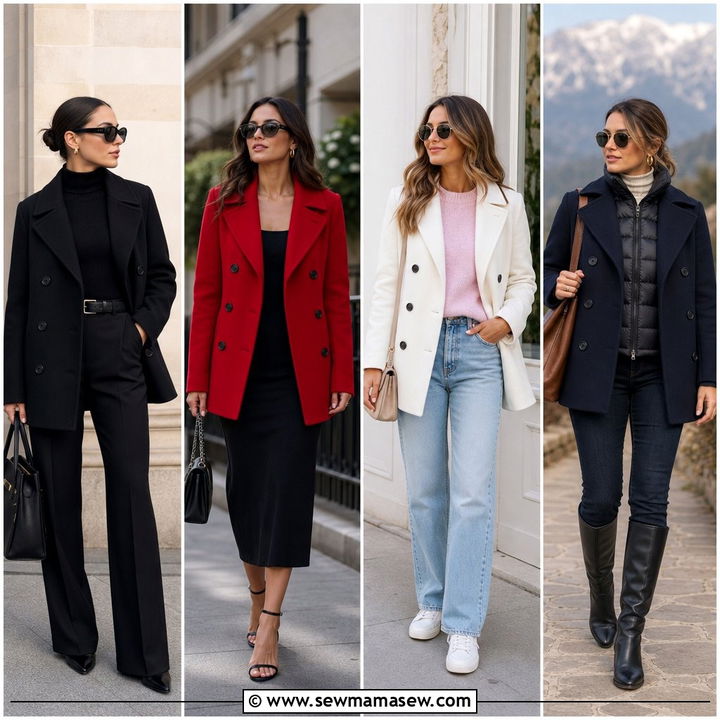 40 Pea Coat Outfit Ideas for Chic Winter Style