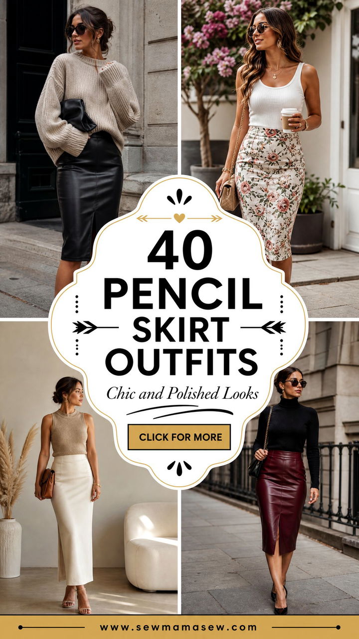 40 Pencil Skirt Outfits for Chic and Polished Looks - 40 Pencil Skirt Outfits for Chic and Polished Looks
