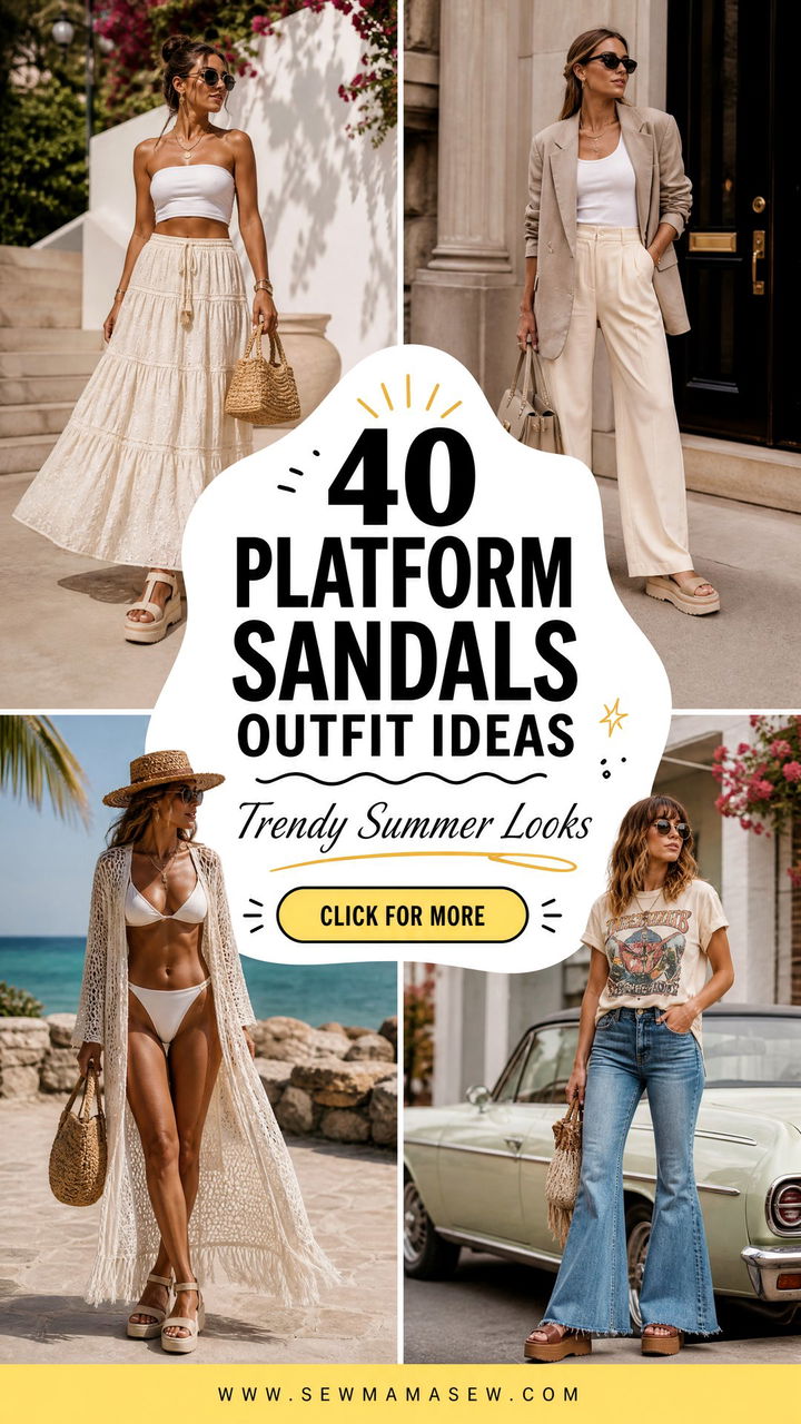 40 Platform Sandals Outfit Ideas for Trendy Summer Looks - 40 Platform Sandals Outfit Ideas for Trendy Summer Looks