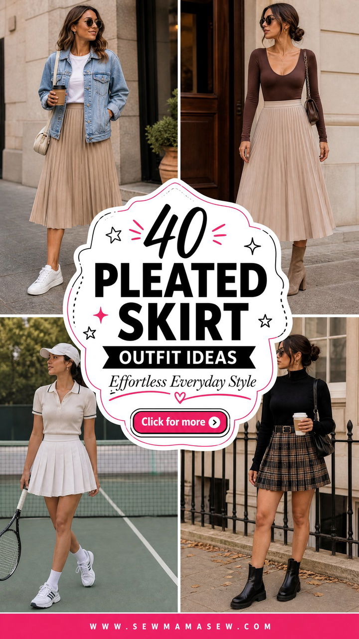 40 Pleated Skirt Outfit Ideas for Effortless Style - 40 Pleated Skirt Outfit Ideas for Effortless Style