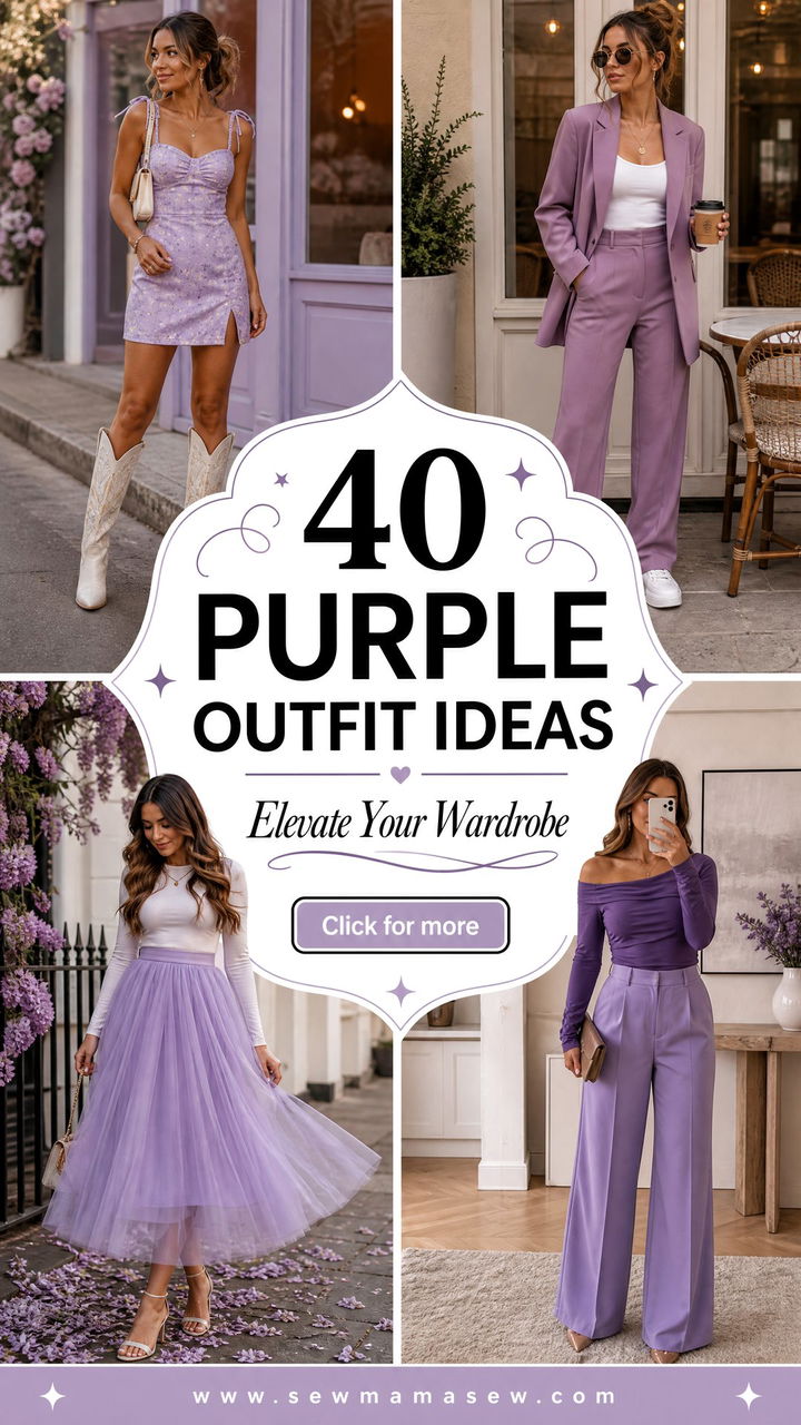 40 Purple Outfit Ideas to Elevate Your Wardrobe Game - 40 Purple Outfit Ideas to Elevate Your Wardrobe Game