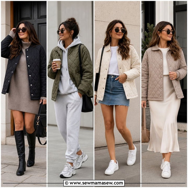 40 Quilted Jacket Outfit Ideas for Cozy, Chic Looks