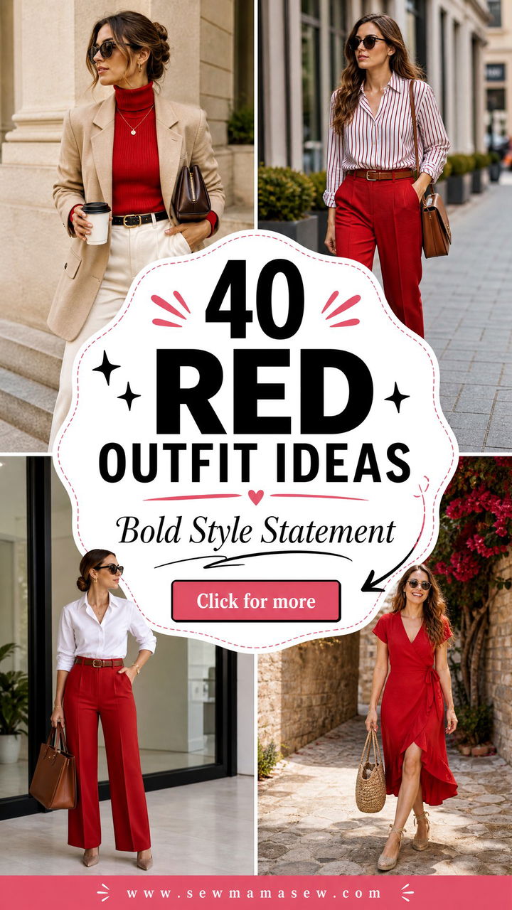 40 Red Outfit Ideas to Make a Bold Style Statement - 40 Red Outfit Ideas to Make a Bold Style Statement