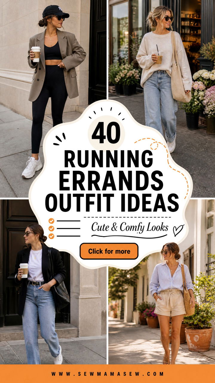 40 Running Errands Outfit Ideas Cute and Comfy Looks - 40 Running Errands Outfit Ideas: Cute & Comfy Looks
