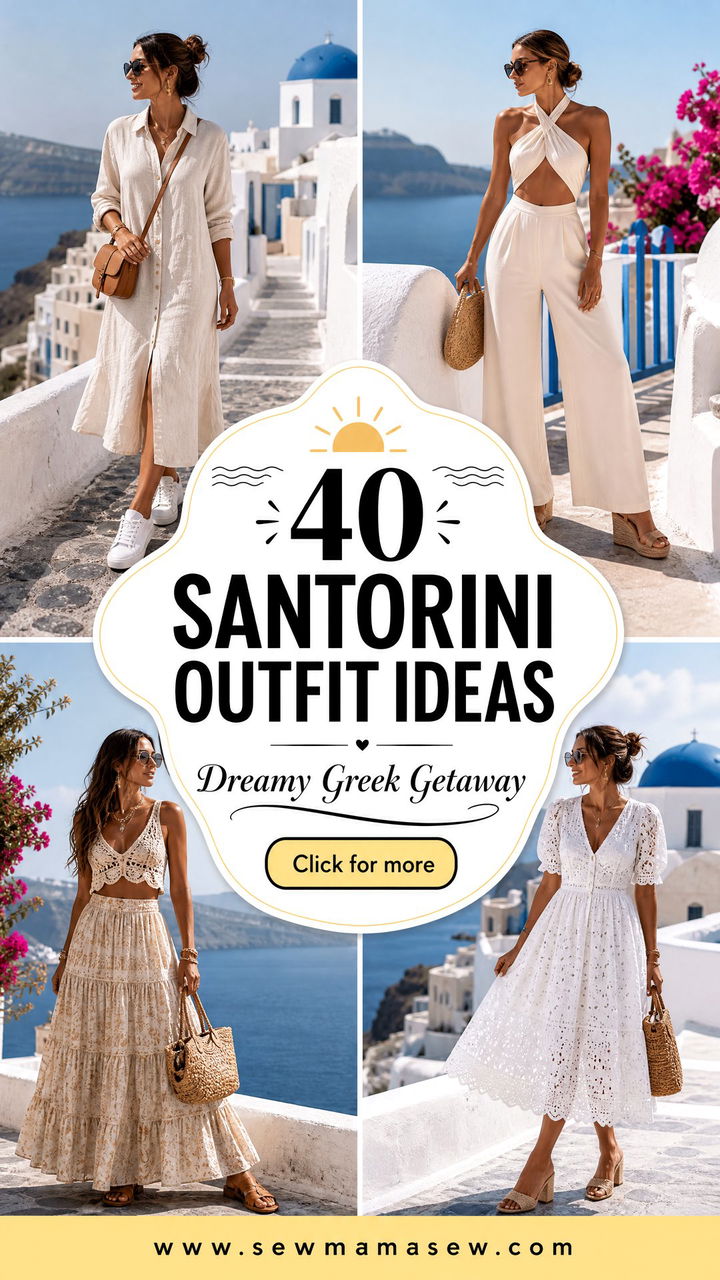 40 Santorini Outfit Ideas for a Dreamy Greek Getaway - 40 Santorini Outfit Ideas for a Dreamy Greek Getaway