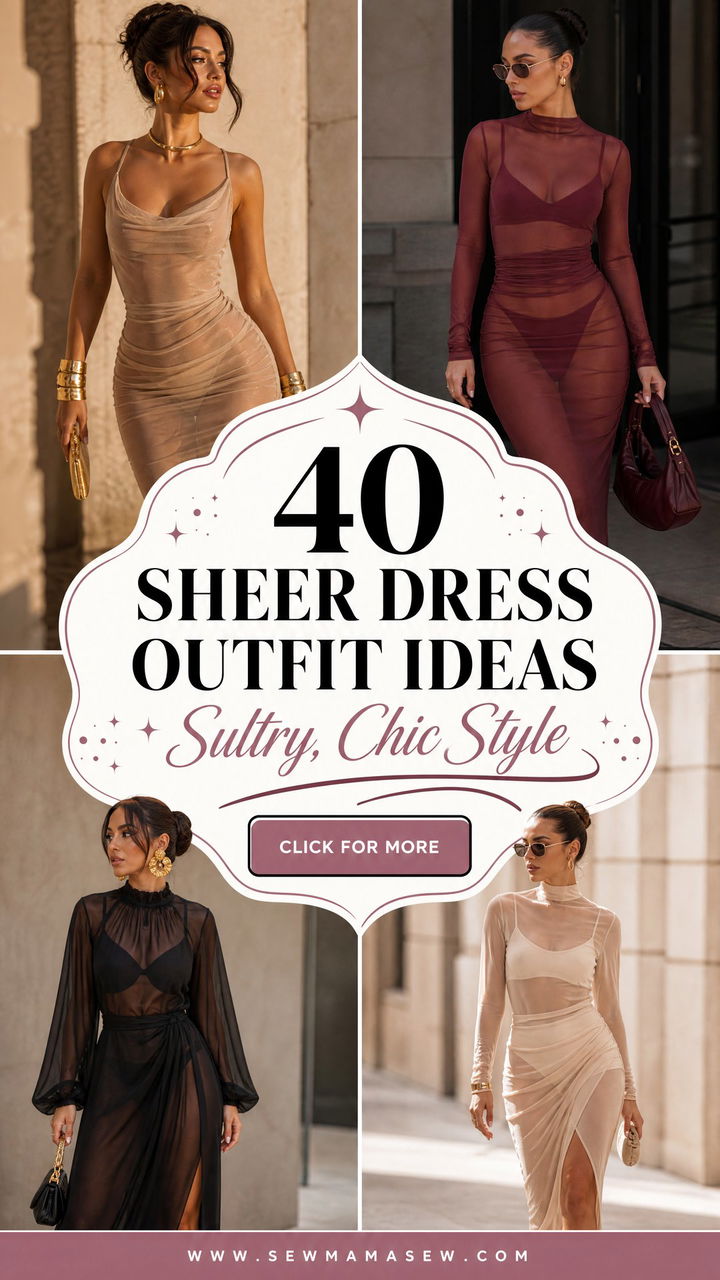 40 Sheer Dress Outfit Ideas for Sultry Chic Style - 40 Sheer Dress Outfit Ideas for Sultry, Chic Style