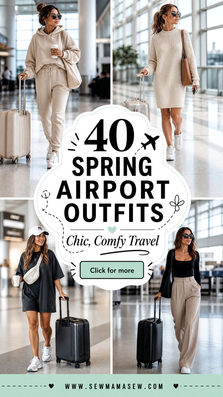 40 Spring Airport Outfits for Chic Comfy Travel - 40 Spring Airport Outfits for Chic, Comfy Travel