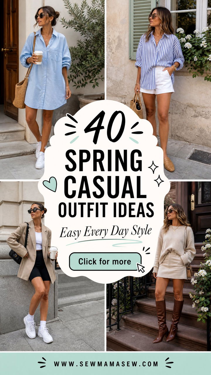40 Spring Casual Outfit Ideas for Effortless Everyday Style - 40 Spring Casual Outfit Ideas for Effortless Everyday Style