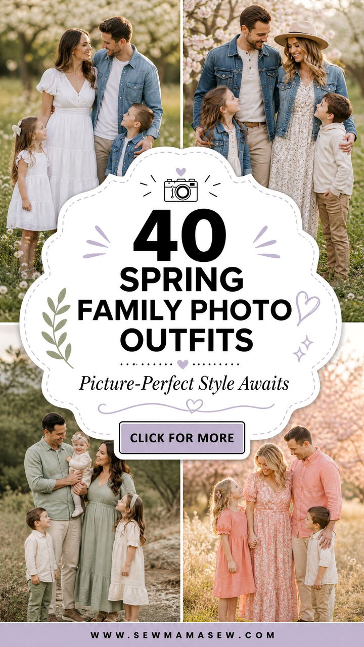 40 Spring Family Photo Outfits for Picture-Perfect Looks - 40 Spring Family Photo Outfits for Picture-Perfect Looks