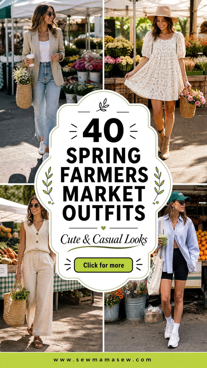 40 Spring Farmers Market Outfits Cute and Casual Looks - 40 Spring Farmers Market Outfits: Cute & Casual Looks