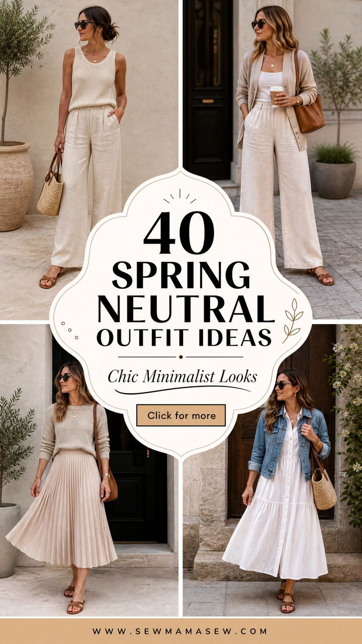 40 Spring Neutral Outfit Ideas Chic Minimalist Looks - 40 Spring Neutral Outfit Ideas: Chic Minimalist Looks