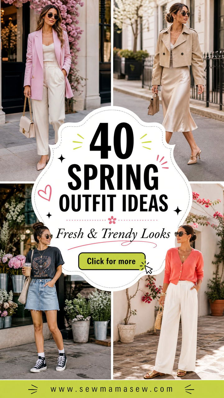 40 Spring Outfit Ideas Fresh and Trendy Looks to Try - 40 Spring Outfit Ideas: Fresh & Trendy Looks to Try