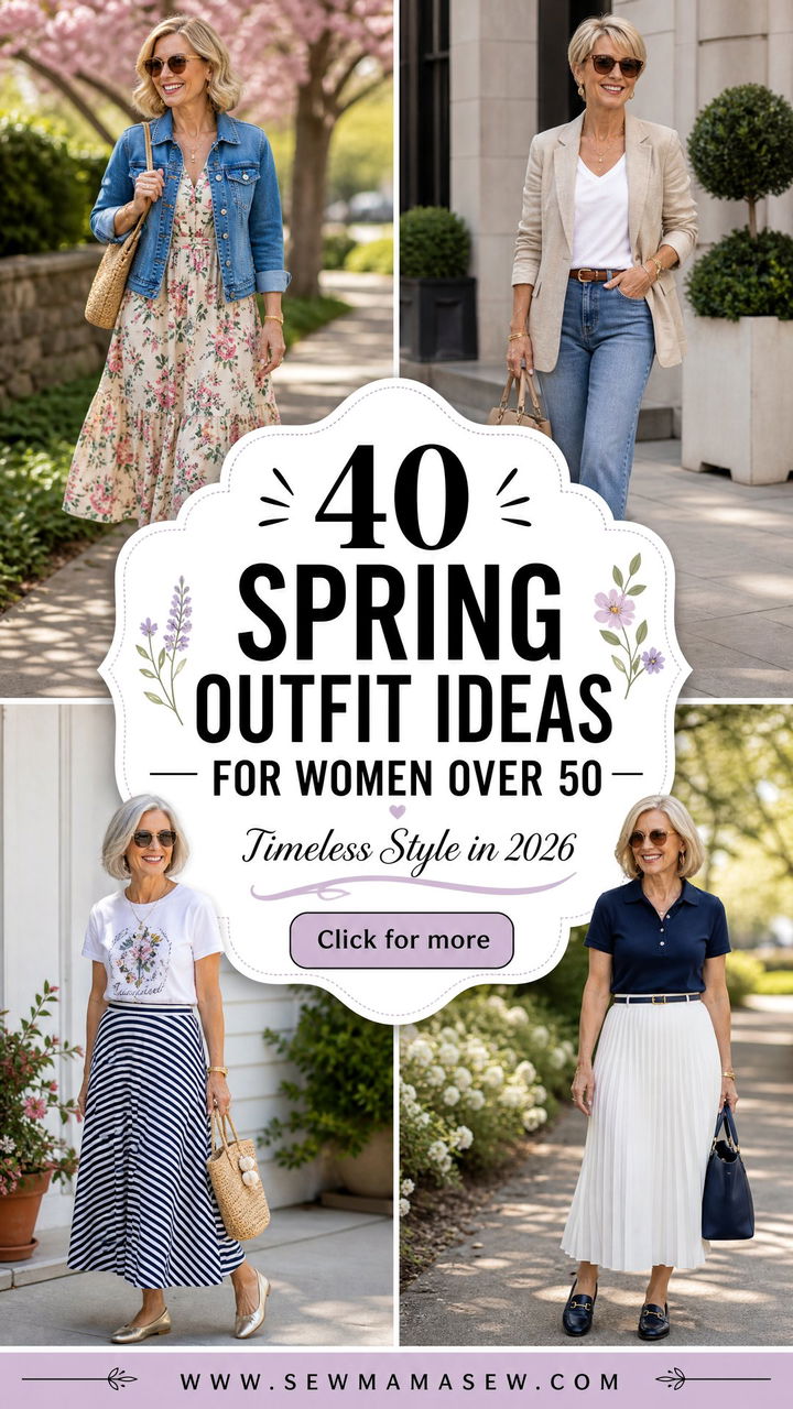 40 Spring Outfit Ideas for Women Over 50 in 2026 - 40 Spring Outfit Ideas for Women Over 50 in 2026