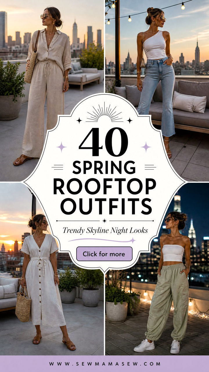 40 Spring Rooftop Outfits for Trendy Skyline Nights - 40 Spring Rooftop Outfits for Trendy Skyline Nights