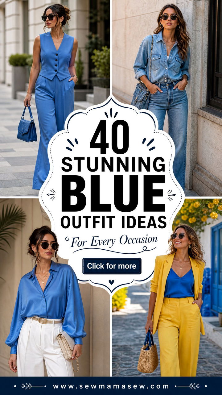 40 Stunning Blue Outfit Ideas for Every Occasion - 40 Stunning Blue Outfit Ideas for Every Occasion