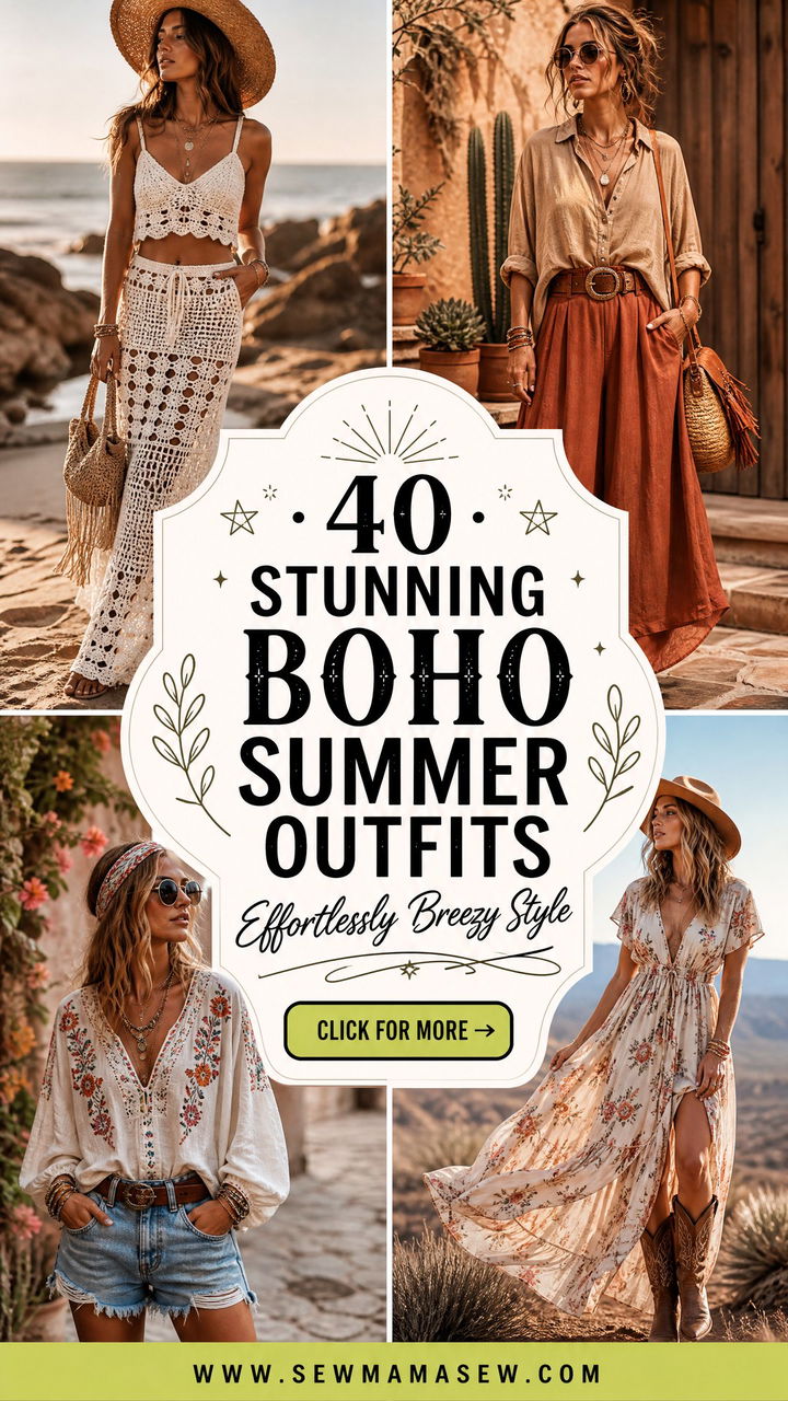 40 Stunning Boho Summer Outfits for Effortless Style - 40 Stunning Boho Summer Outfits for Effortless Style