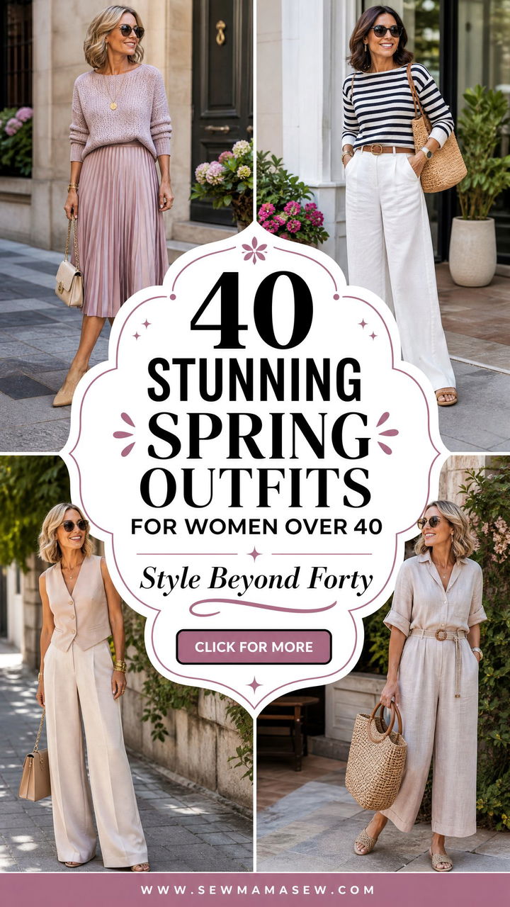 40 Stunning Spring Outfits for Women Over 40 to Try - 40 Stunning Spring Outfits for Women Over 40 to Try