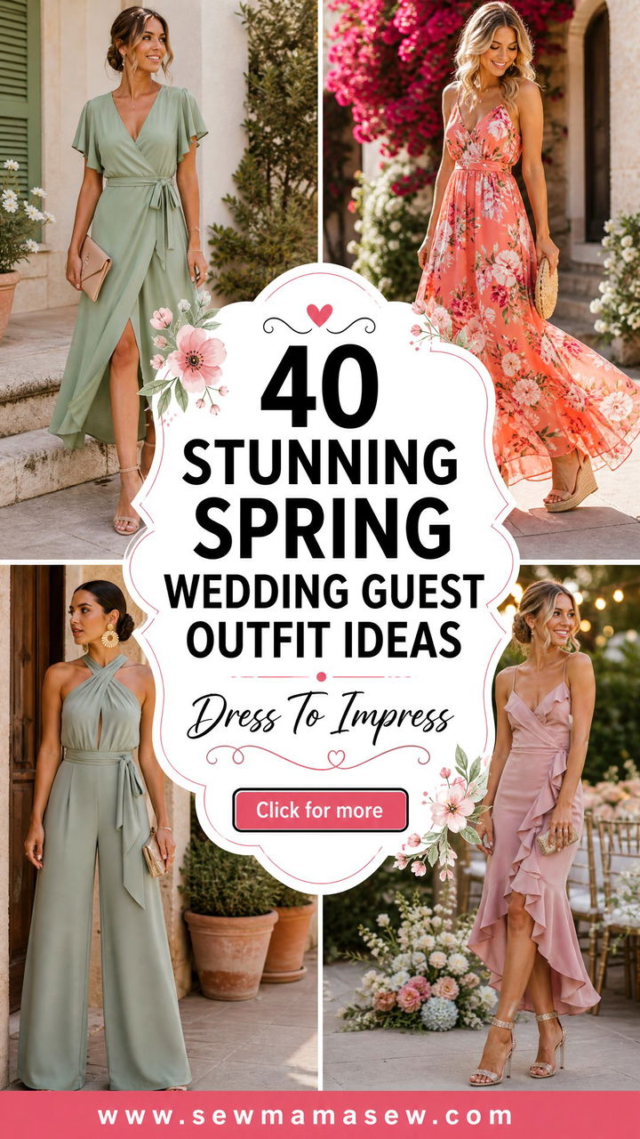 40 Stunning Spring Wedding Guest Outfit Ideas - 40 Stunning Spring Wedding Guest Outfit Ideas