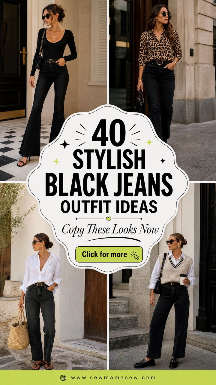 40 Stylish Black Jeans Outfit Ideas to Copy Now - 40 Stylish Black Jeans Outfit Ideas to Copy Now