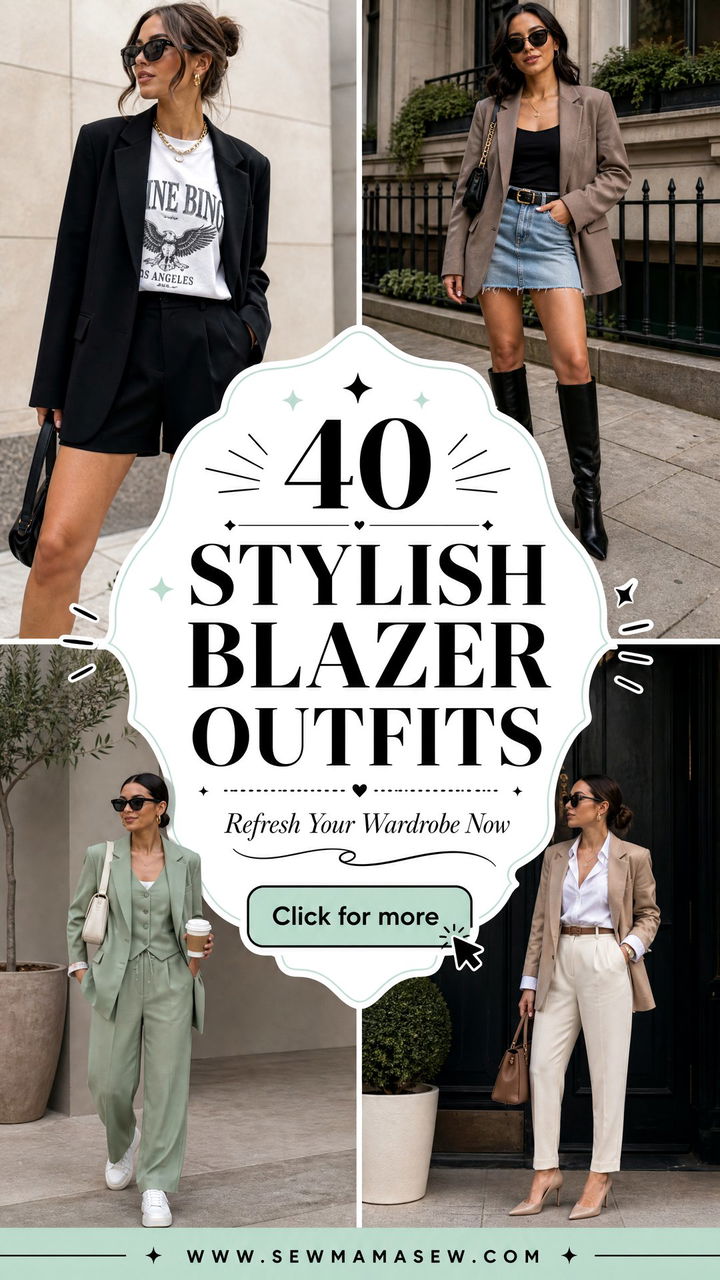 40 Stylish Blazer Outfits to Refresh Your Wardrobe - 40 Stylish Blazer Outfits to Refresh Your Wardrobe