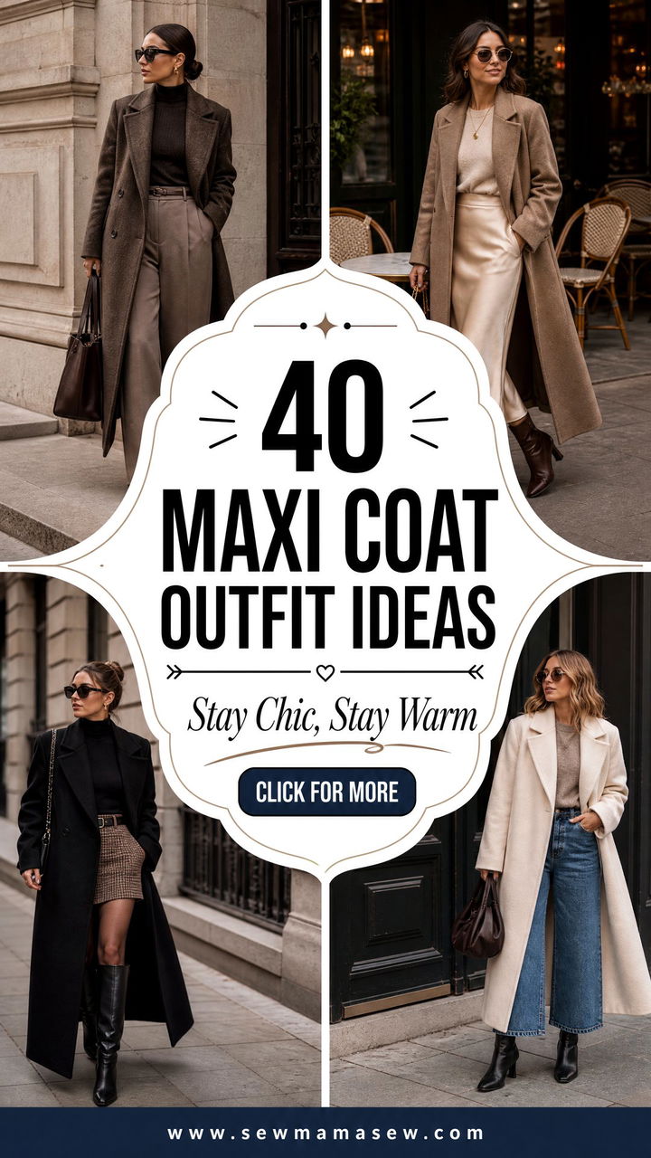 40 Stylish Maxi Coat Outfit Ideas for Cold Days - 40 Stylish Maxi Coat Outfit Ideas for Cold Days