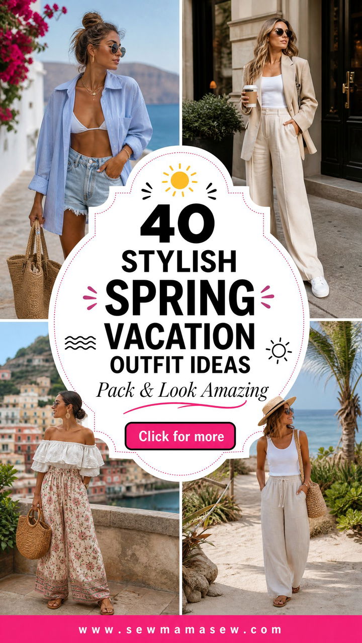 40 Stylish Spring Vacation Outfit Ideas to Pack Now - 40 Stylish Spring Vacation Outfit Ideas to Pack Now