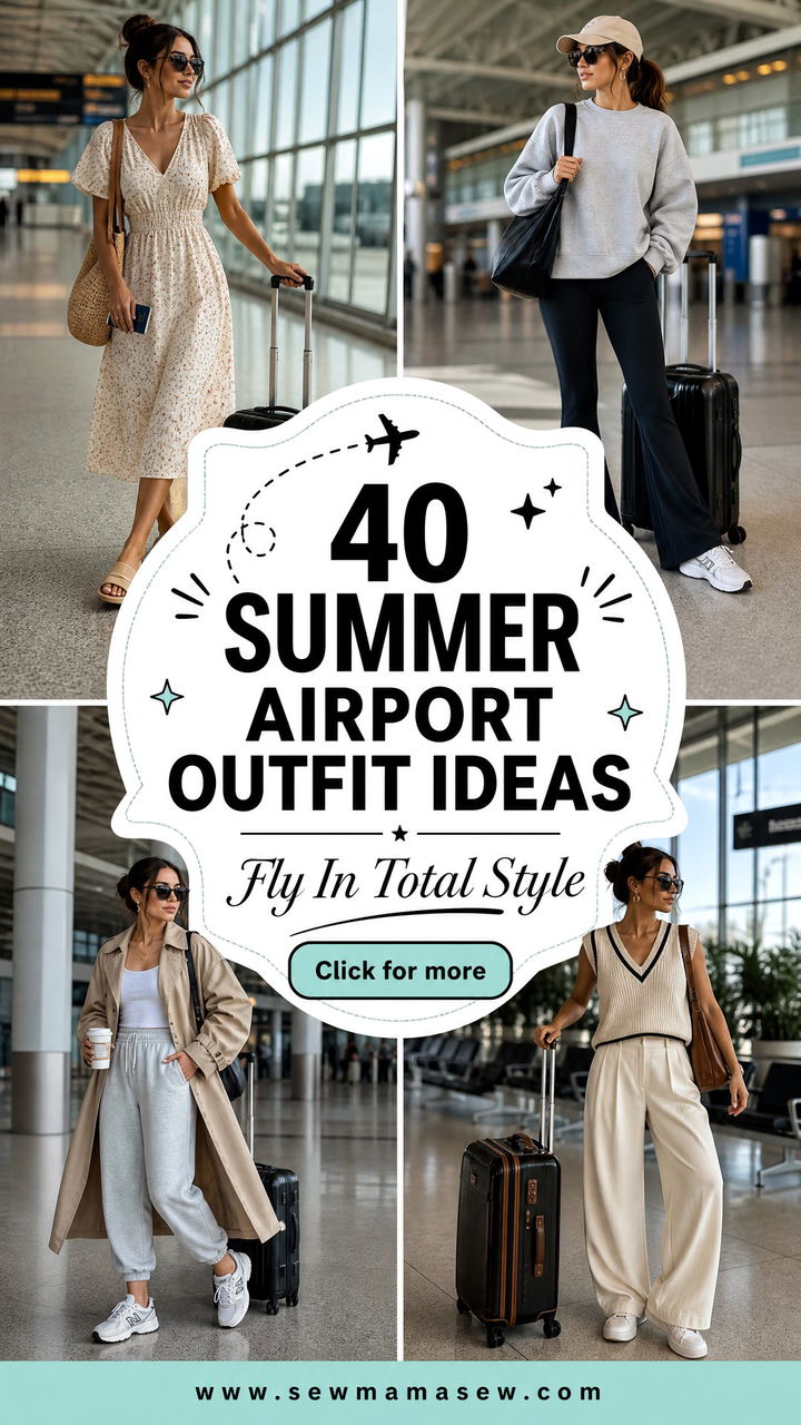 40 Summer Airport Outfit Ideas for Comfy Chic Travel - 40 Summer Airport Outfit Ideas for Comfy, Chic Travel