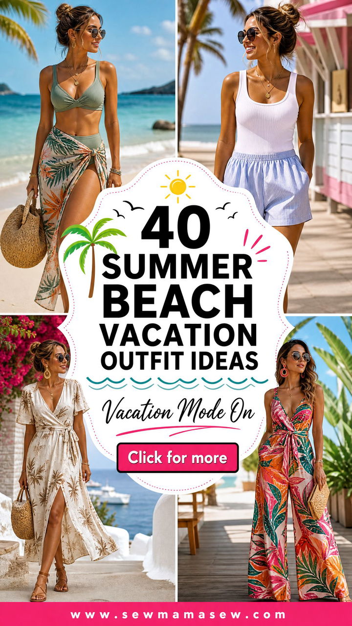 40 Summer Beach Vacation Outfit Ideas to Steal Now - 40 Summer Beach Vacation Outfit Ideas to Steal Now