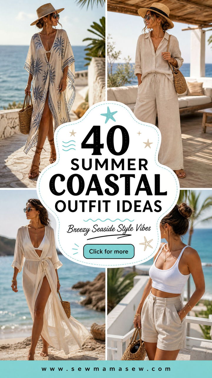 40 Summer Coastal Outfit Ideas for Breezy Seaside Vibes - 40 Summer Coastal Outfit Ideas for Breezy Seaside Vibes