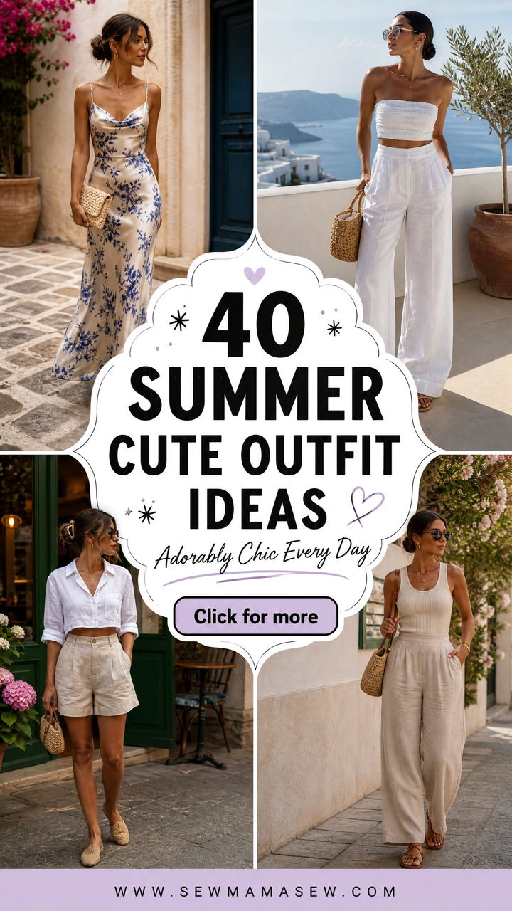 40 Summer Cute Outfit Ideas for an Adorable Wardrobe - 40 Summer Cute Outfit Ideas for an Adorable Wardrobe
