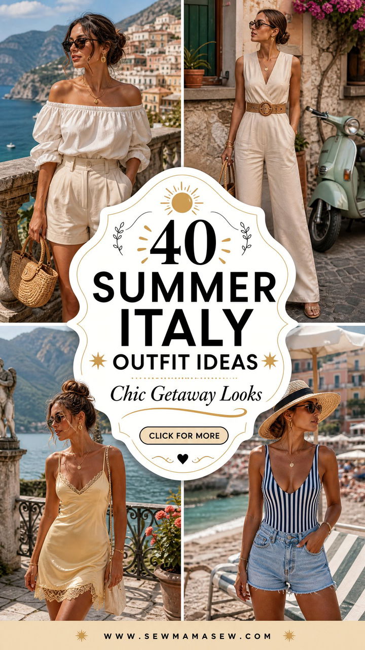 40 Summer Italy Outfit Ideas for a Chic Getaway - 40 Summer Italy Outfit Ideas for a Chic Getaway