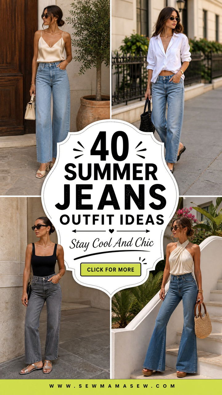 40 Summer Jeans Outfit Ideas to Stay Cool and Chic - 40 Summer Jeans Outfit Ideas to Stay Cool & Chic