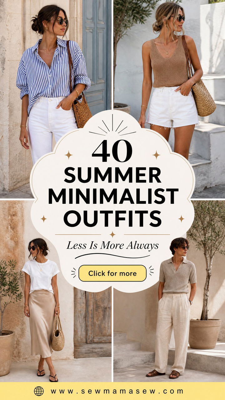 40 Summer Minimalist Outfits for Effortless Style - 40 Summer Minimalist Outfits for Effortless Style