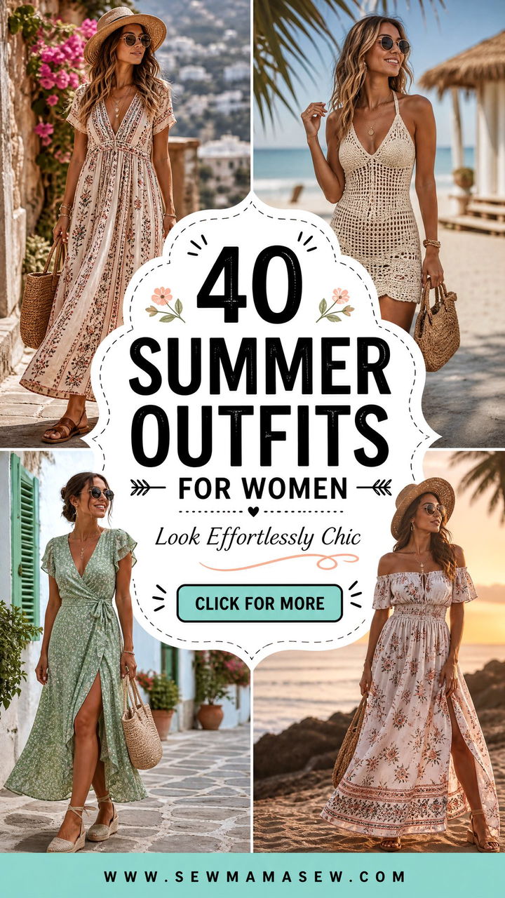 40 Summer Outfits for Women to Look Effortlessly Chic - 40 Summer Outfits for Women to Look Effortlessly Chic