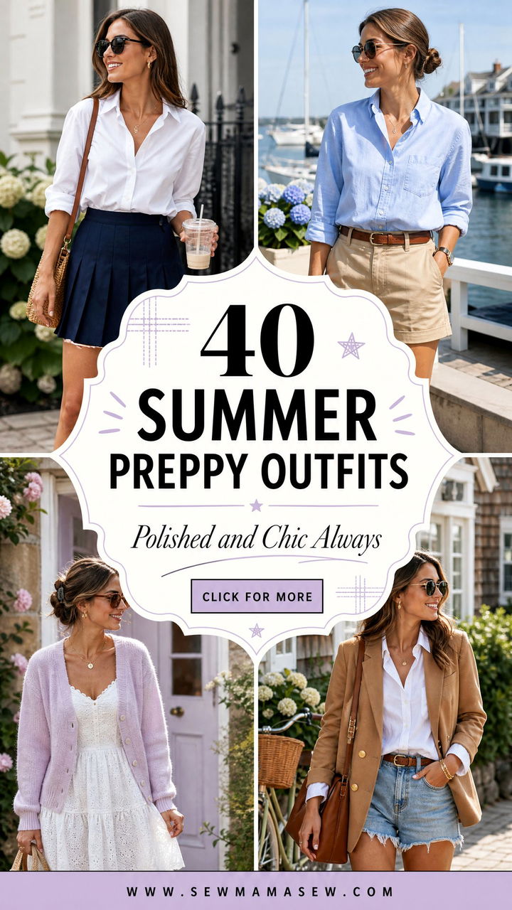 40 Summer Preppy Outfits for a Polished Chic Look - 40 Summer Preppy Outfits for a Polished Chic Look
