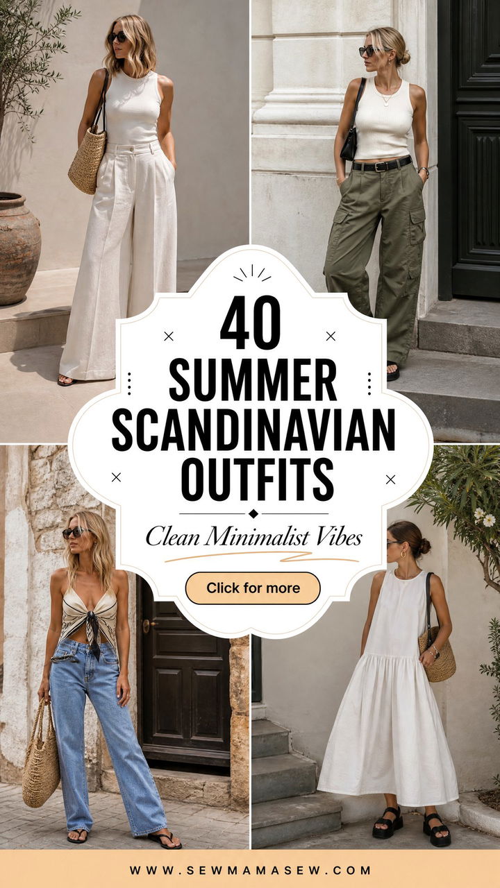 40 Summer Scandinavian Outfits for Minimalist Style - 40 Summer Scandinavian Outfits for Minimalist Style