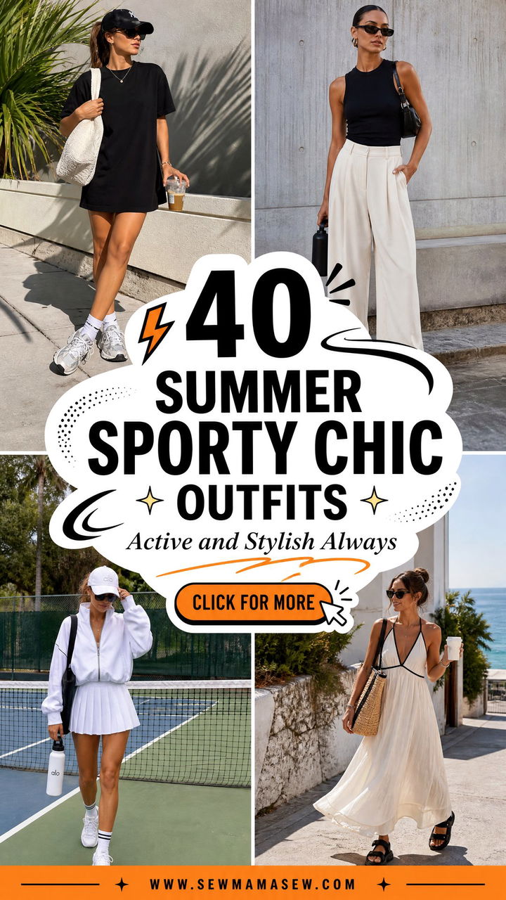 40 Summer Sporty Chic Outfits for Active Style - 40 Summer Sporty Chic Outfits for Active Style