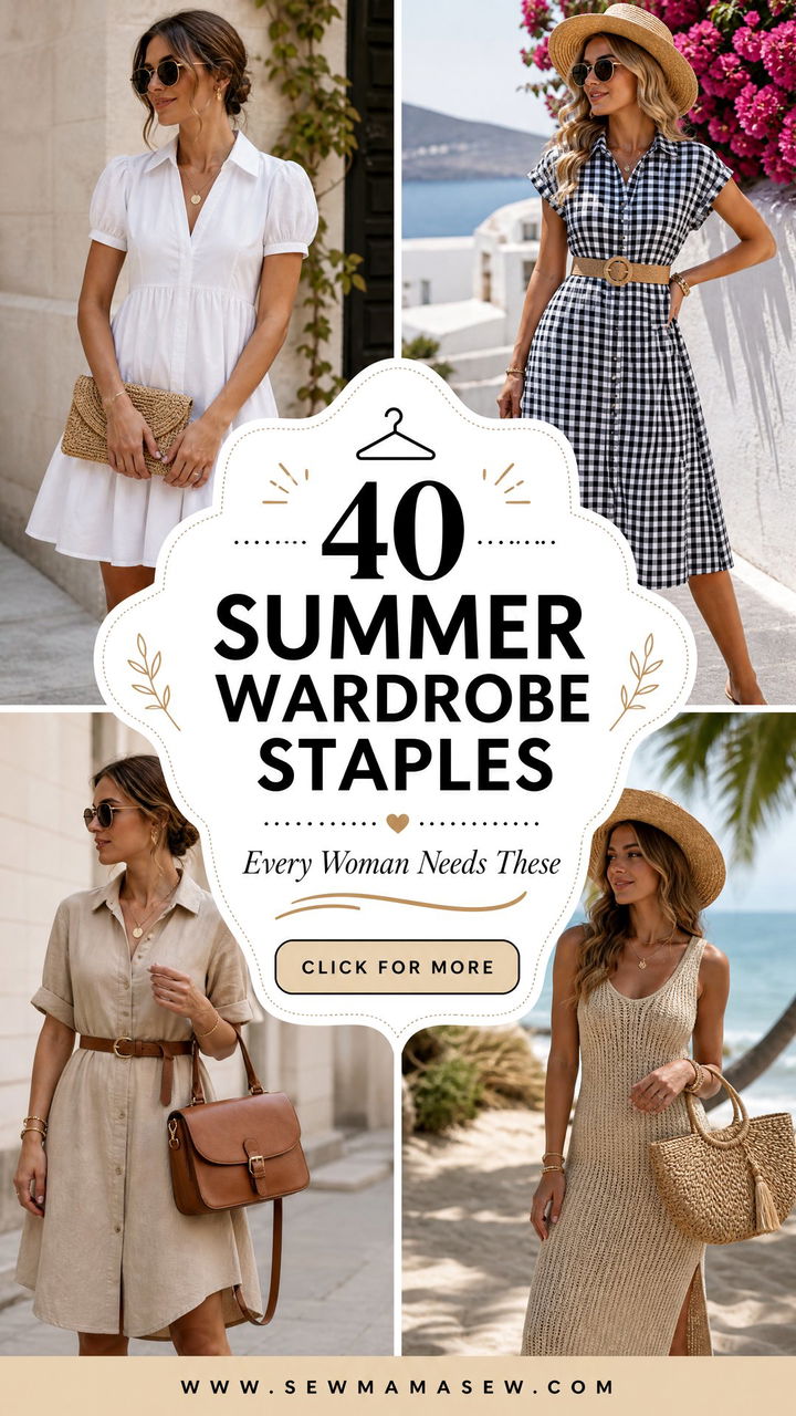 40 Summer Wardrobe Staples Every Woman Needs - 40 Summer Wardrobe Staples Every Woman Needs