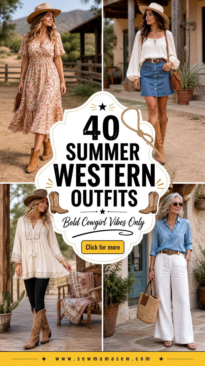 40 Summer Western Outfits for Bold Cowgirl Vibes - 40 Summer Western Outfits for Bold Cowgirl Vibes