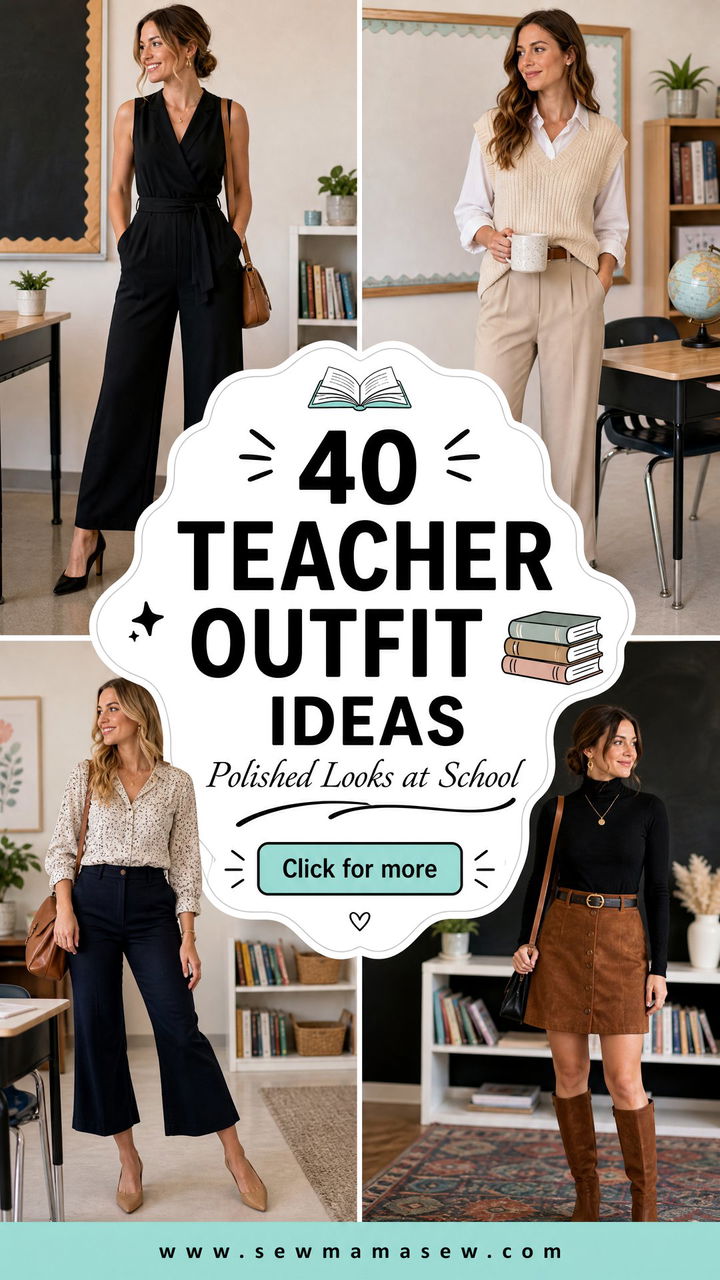 40 Teacher Outfit Ideas to Look Polished at School - 40 Teacher Outfit Ideas to Look Polished at School