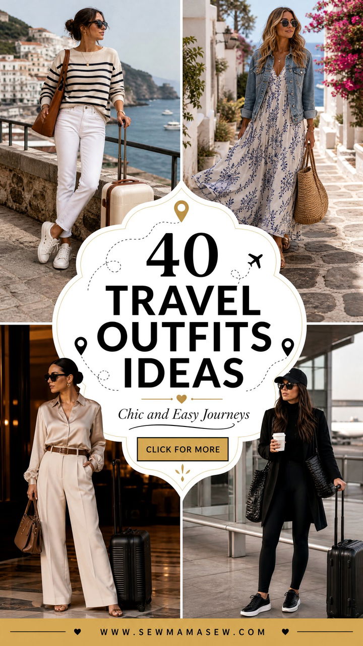 40 Travel Outfits Ideas for Chic and Easy Journeys - 40 Travel Outfits Ideas for Chic and Easy Journeys
