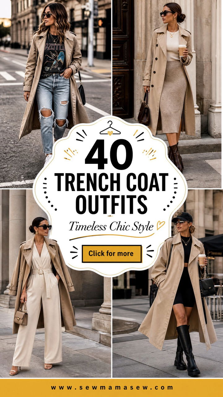 40 Trench Coat Outfits for Timeless Chic Style - 40 Trench Coat Outfits for Timeless, Chic Style