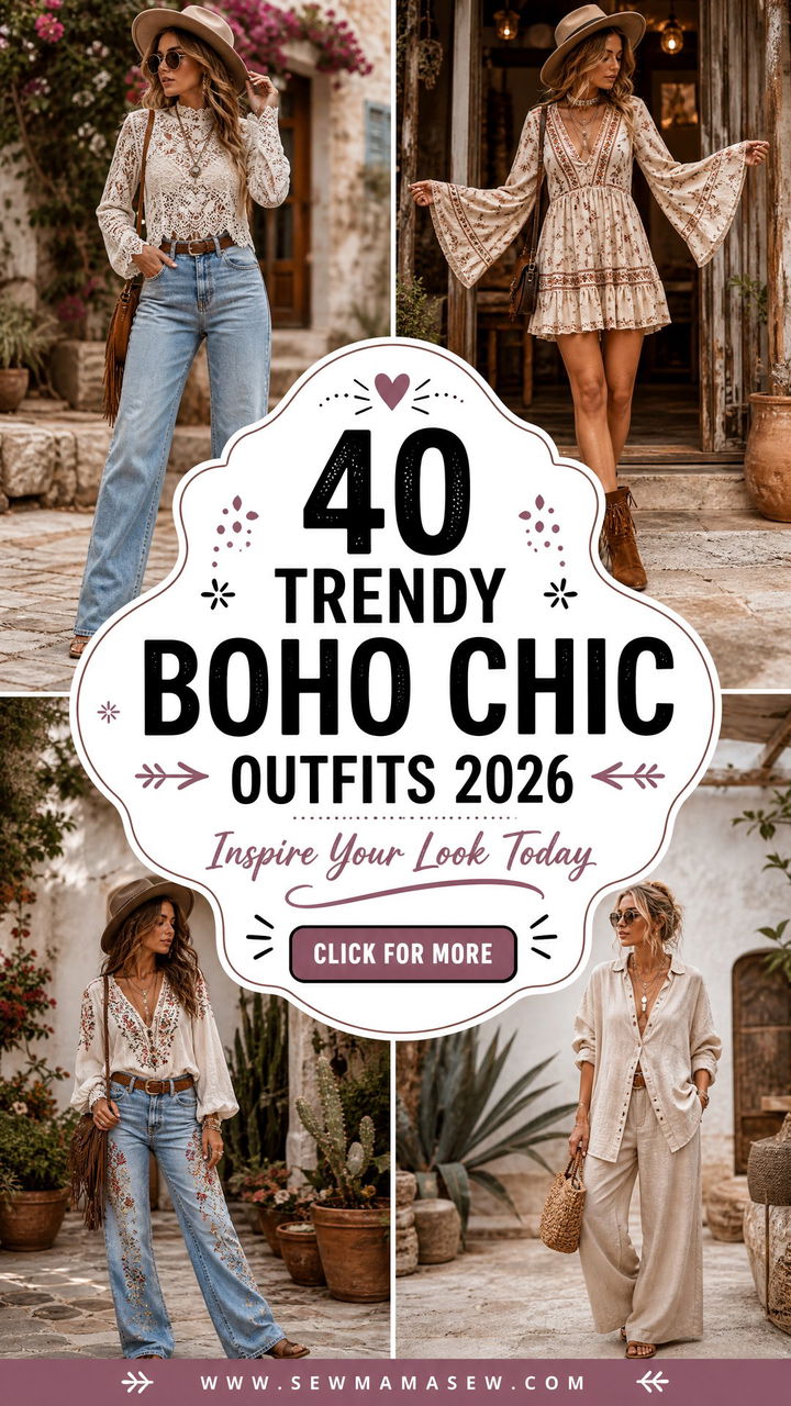 40 Trendy Boho Chic Outfits 2026 to Inspire Your Look - 40 Trendy Boho Chic Outfits 2026 to Inspire Your Look