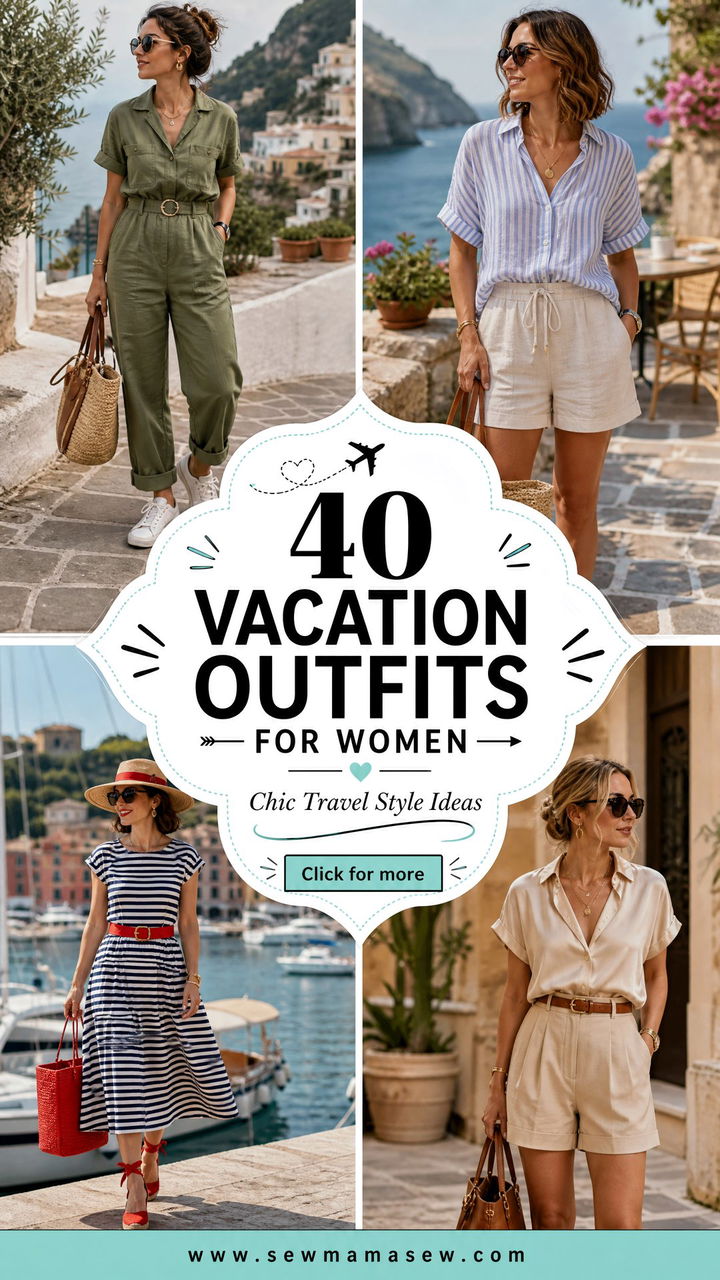 40 Vacation Outfits for Women Chic Travel Style Ideas - 40 Vacation Outfits for Women: Chic Travel Style Ideas