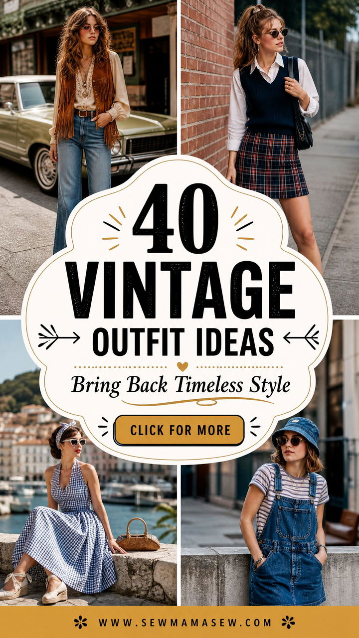 40 Vintage Outfit Ideas to Bring Back Timeless Style - 40 Vintage Outfit Ideas to Bring Back Timeless Style