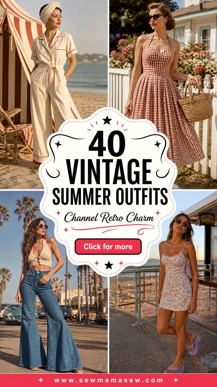 40 Vintage Summer Outfits to Channel Retro Charm - 40 Vintage Summer Outfits to Channel Retro Charm