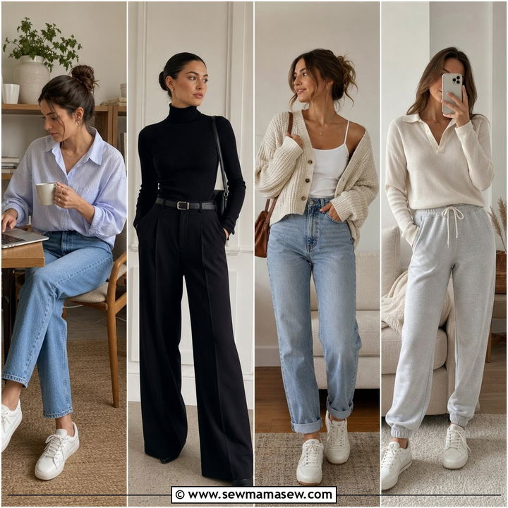40 Work From Home Outfit Ideas: Comfy & Chic