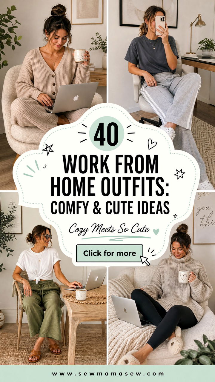 40 Work From Home Outfits Comfy and Cute Ideas - 40 Work From Home Outfits: Comfy & Cute Ideas